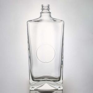 Glass Spirits Bottle 750ml Gin Rum Tequila Vodka Whiskey with Clear Glass and