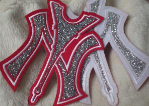 Cheap Iron On Backing Stone Custom Embroidered Patches With Handmade for sale