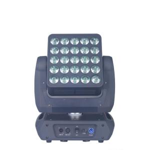 Black / White Case LED Moving Head Light 25 x 12w Matrix for KTV DISCO stage