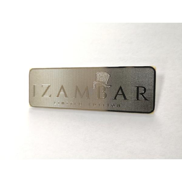 Durable Metal Label Plates , Stainless Steel Bag Or Clothing Name Plate Brand Tag