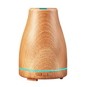 Elegantly Disinfectant Diffuser LED Wood GrainUltrasonic Flower Essential Oil