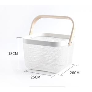 Snacks Food Storage 18*25*26cm Wire Mesh Basket