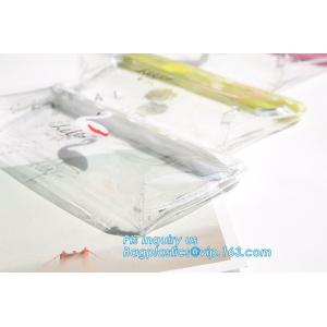 Personalized Neoprene Pencil Case, Neoprene Pencil Bag, Zipper Transparant PVC