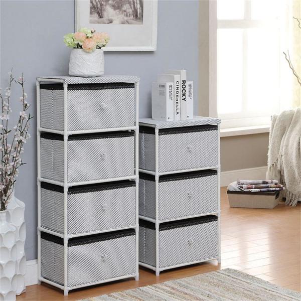 Daily Necessities Bedroom Storage Units , CE Storage Shelving Units With Fabric