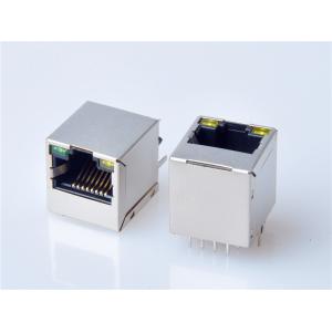 HULYN,Shielded RJ45 Modular Jack Connector, Through Hole Type, 1000 Mbps Transformer, with LED
