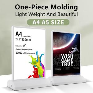 A4 Double-Sided Rechargeable Magnetic Suction Desktop Advertising Light Box