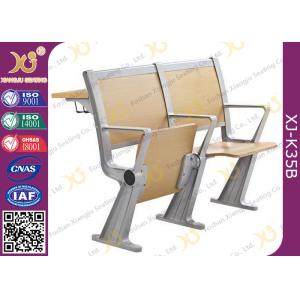 Folded Lecture Hall Seating With Desk , School Furniture Lecture Room Chairs