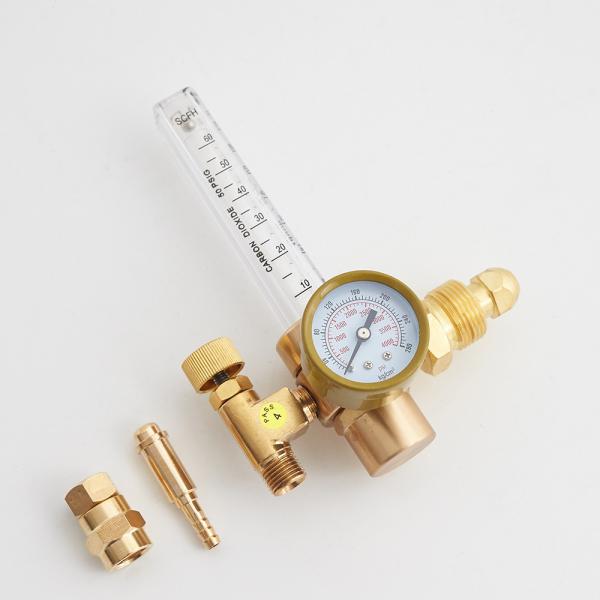 Quality Gas Reducer CGA320 CGA580 Inlet Connection TIG Welder MIG Welding Gauge CO2 Flowmeter Argon Regulator wholesale