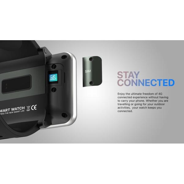 4G SmartWatch 3GB 32GB GPS Wifi Android 7.1 5MP Camera 2700mAh Big Screen Smart Watch Men Women DM100 Fitness Bracelet