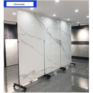 Movable Large Panel Tile Display Holder Double Sided Metal Granite Slab Racks