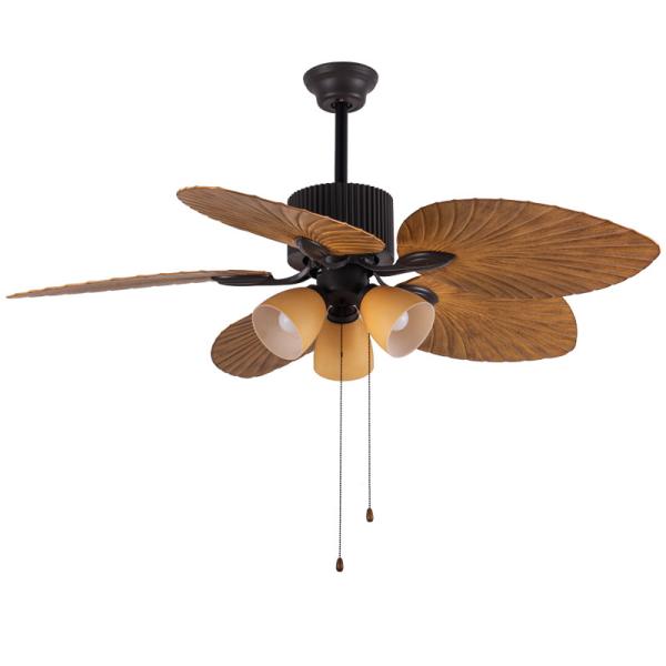 ABS Flower Design Ceiling Fan 52 Inch European Style Ceiling Fans