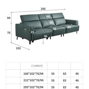 BN First-Layer Cowhide Functional Sofa with Electric and USB Interface Manual