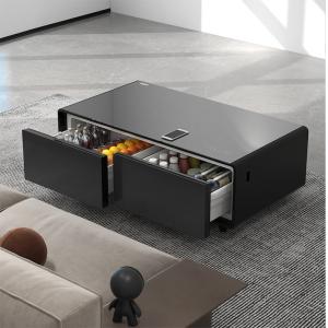 Cheap Smart Coffee Table 2024 Newest 135L Refrigerator with Music Speakers and Auto-Defrost for sale