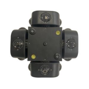 DMX 512 Disco Rotating With Red+Green Laser Beam Moving Head Light