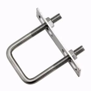 ZINC Finish U Bolt And Fastener For Customized Colors Bracket Shaped Structure