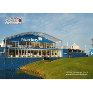 Cheap Solid Wall Double Decker Tents Clear Span Structures UV Resistant for sale