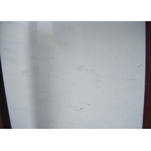 White Kitchen Marble Countertops And Backsplash , Huge Marble Tile Countertops