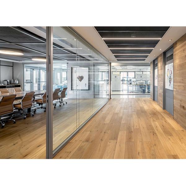 Acoustic Frameless Double Glazed Partition System Transparency Partitioning