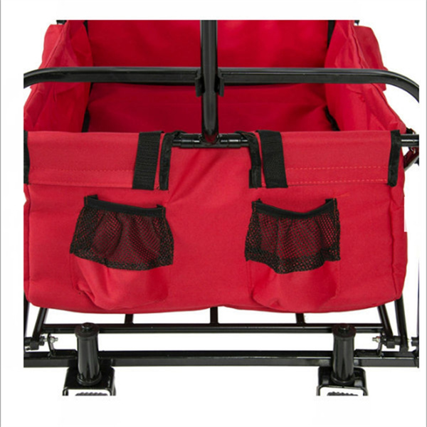 OEM Foldable Wagon Cart Bag Kids Beach Wagon With Canopy Removable