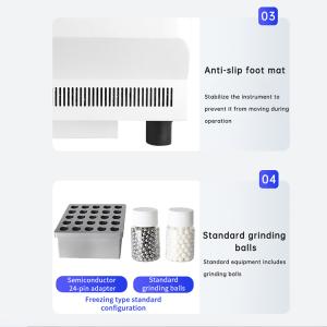 High-throughput tissue grinder supports various-sized sample tubes