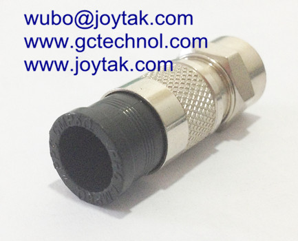 F Compression Connector F Male coaxial connector Waterproof for RG59 Coaxial Cable