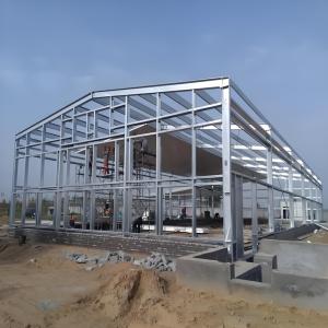 China Insulated Steel Structure Poultry House With Sandwich Panel Walls  Weather Proof on sale