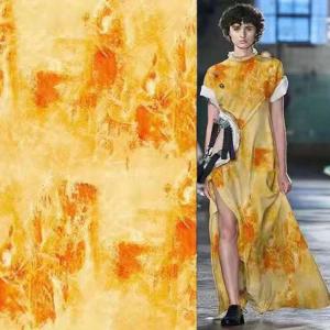 Soft Hand Feel Viscose Cupro Fabric 150cm Dress Printed Fabric