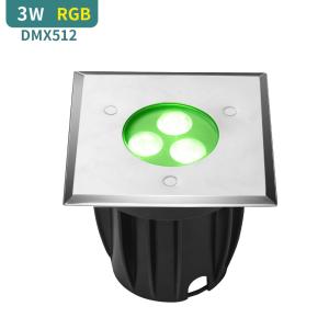 SS316L DC24V DMX512 LED Ground Pool Lighting SMD3535 RGB