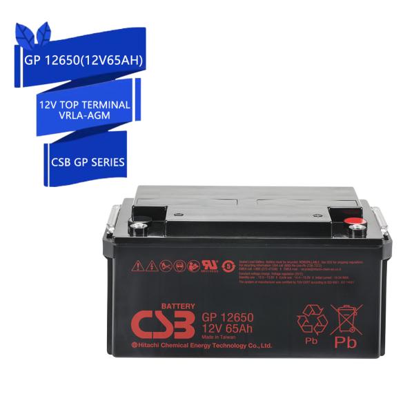 Quality CSB GP12650 12V 65Ah Energy Storage Rechargeable VRLA 12V 65Ah CSB Battery wholesale