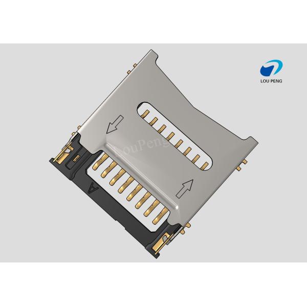 Micro SD Card Connectors, Secure Digital Compatible Card, 8 Position, Surface