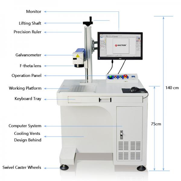 Fiber Laser Printing Machine For Led Lamp Cup, Laser Printing Machine