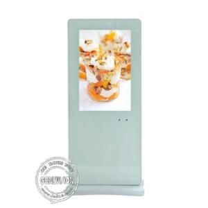 Indoor 10.1 Inch Floor Standing Digital Signage Connect U Disk To Display