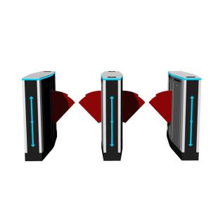 304 Stainless Steel Wing Gate Turnstile Custom Dimension Anti Collision