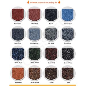 2.7kg/pcs Nutural Style Colorful Stone Coated Steel Shingles Roofing Sheet for