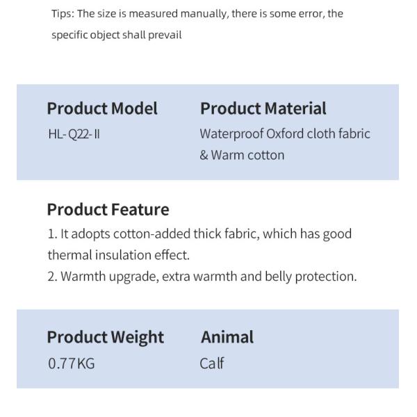 Blue Calf Coat with Snap Fixing Closure for Winter Warmth