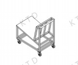 China KUTED Transport Trolley 830Lx550Wx840H mm L Type for Process Drilling/Plating on sale