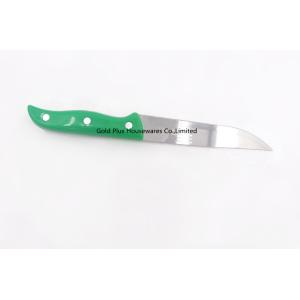 Embossed Pattern Stainless Steel Chopper Knife With Green PP Handle