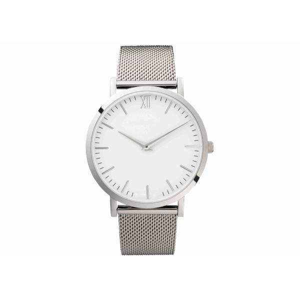 Quality Simple Minimal Design Silver Stainless Steel Watch For Man , 20mm Width Band wholesale