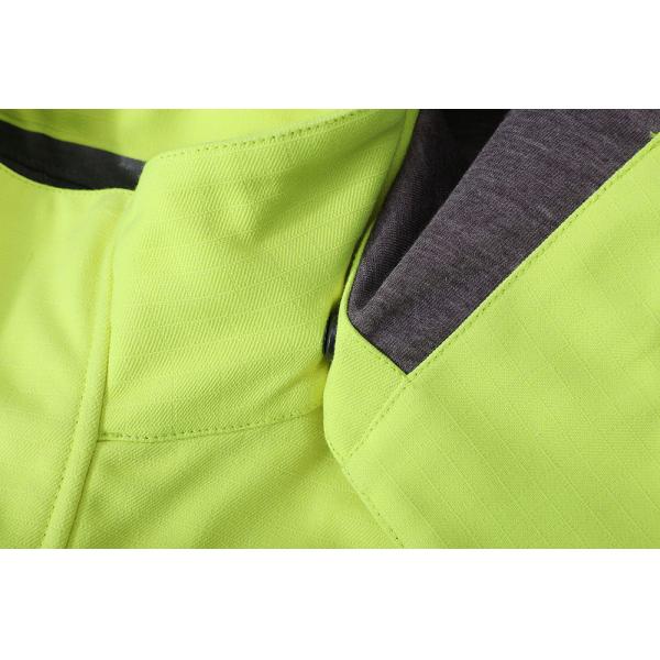 Hivis Yellow Rich Modacrylic Fire Proof Rain Wear Electric Preventing Jacket