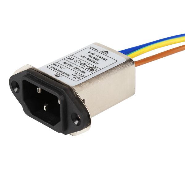Quality YB11A2-10A-W IEC Inlet Filter Power Line Output Noise Filter For Medical Equipment wholesale
