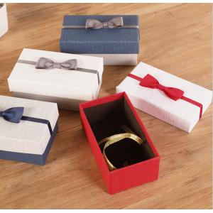 Cosmetic / Perfume Corrugated Paper Box Handmade With Bow Decoration