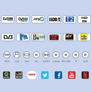 43 Inch HD LCD Television DVB-T/C/T2 Frameless Smart TV