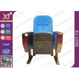 Commercial Fabric Folding Auditorium Theater Seating With Outside Table