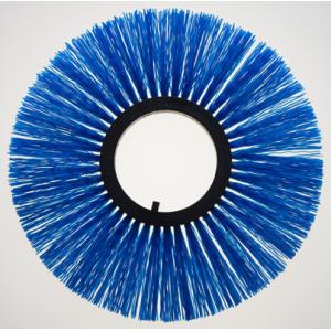 China 300mm OD Plastic Core Convoluted Wafer Brushes For Sweepers on sale