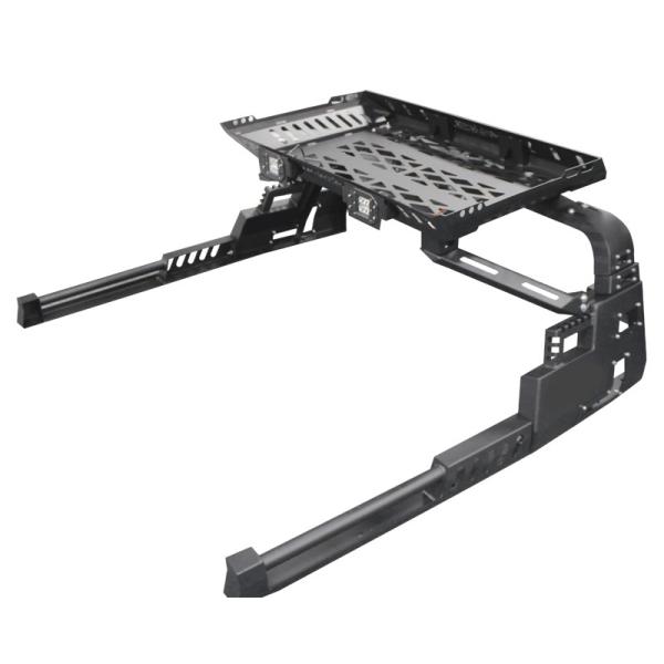 Quality Stainless Steel Sport Roll Bar Two Led Lights For Navara NP300 D40 D22 wholesale