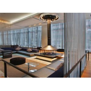 Sliding Architectural Cascade Metal Coil Drapery Space Partition Separator