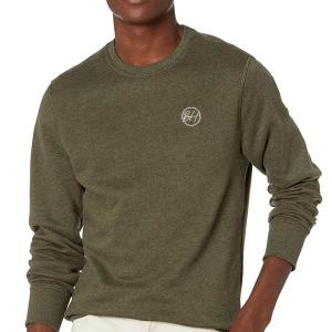 4 Way Stretch Cotton Embroidered Crewneck Sweatshirt Anti Shrink