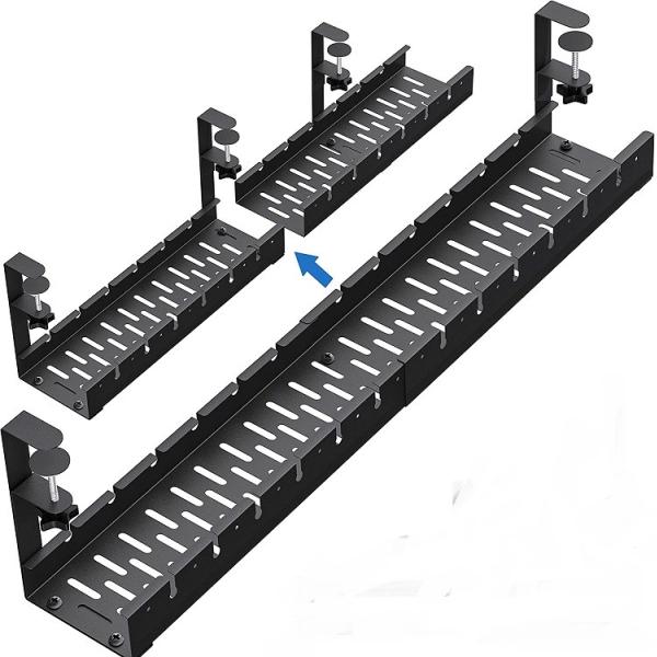 Quality Under Desk Cable Management Made Easy with 31Inch Retractable Power Strip Cord Holder wholesale
