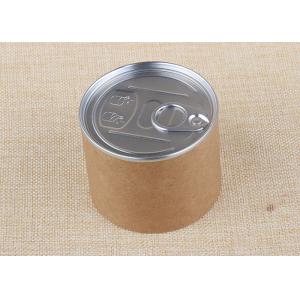 Composite Aluminium Easy Open Paper Tube Packaging With PE Plastic Cap / Kraft
