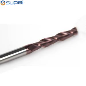 Flat Carbide Square End Mill ±0.01 Tolerance 35° Helix Angle For High Precision
